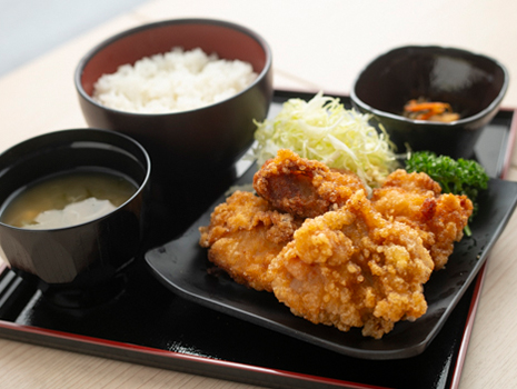 鶏唐揚げ定食