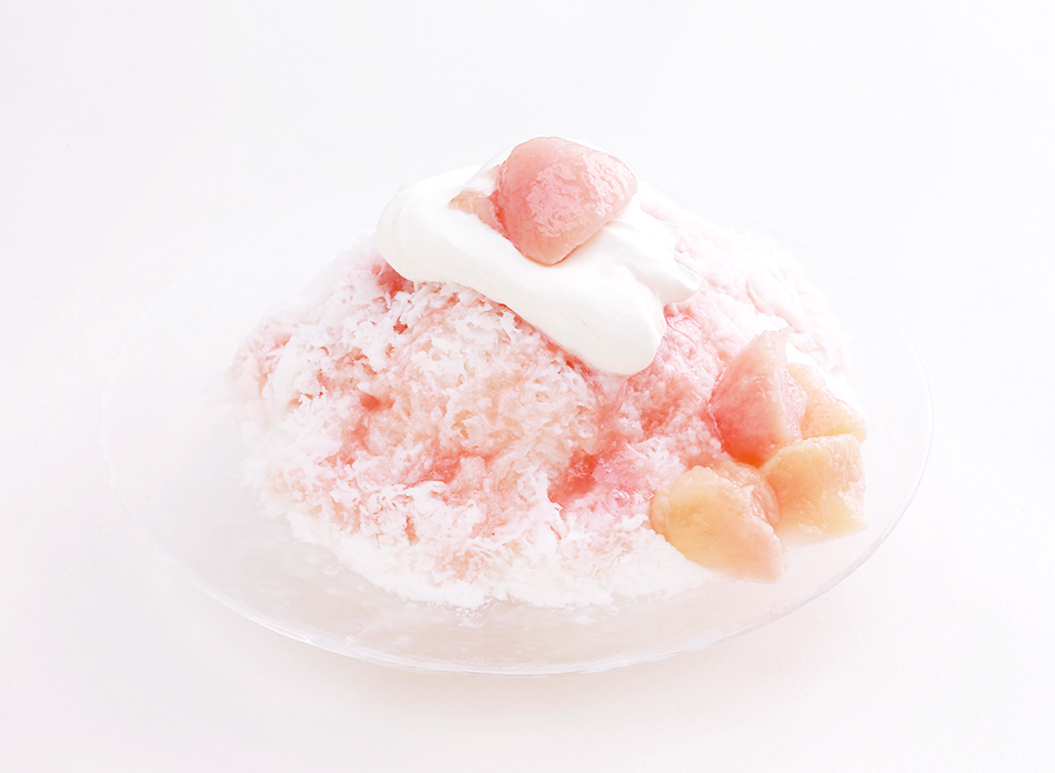 【季節のおすすめ】桃とミルク氷のかき氷のご紹介【期間限定】