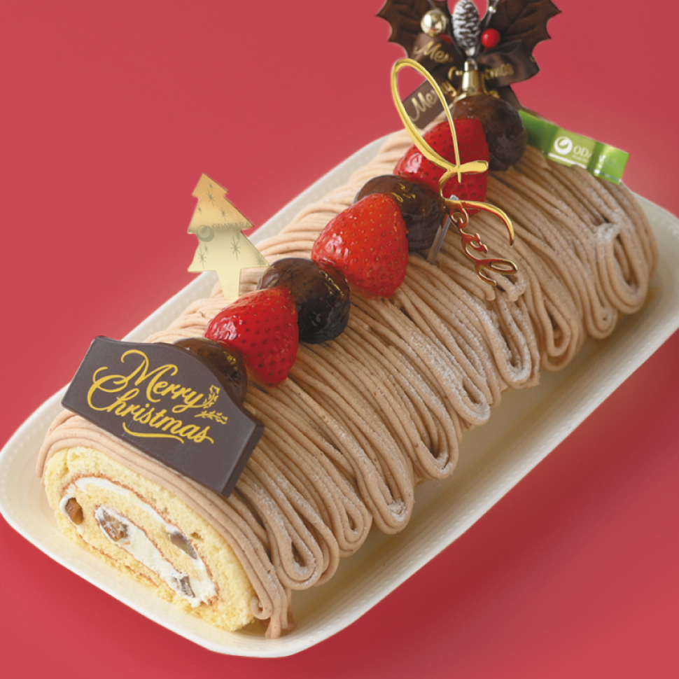 【クリスマスケーキ2025】マロンブッシュ・ド・ノエル【限定30台】